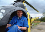 Mark Evans with the famous G-CBJV from 'A Chopper is Born' produced by i2i Television.
